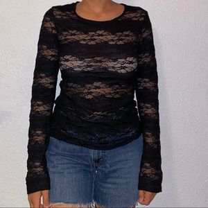 Lace Long Sleeve Shirt